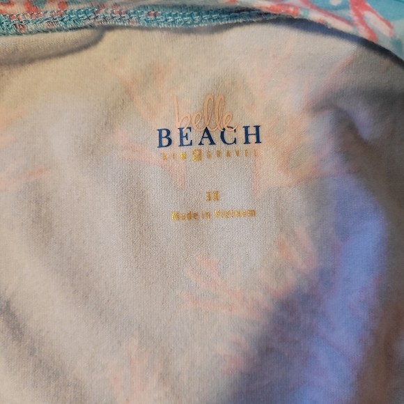 Belle Beach Coral Print T-shirt - Size 3XL - Picture 3 of 5